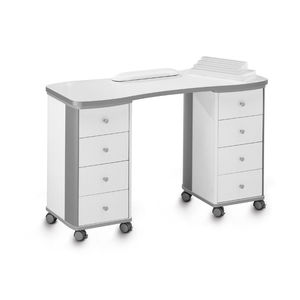 mesa de manicura con espacio de almacenamiento
