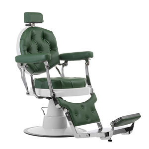 sillón de barbero de metal