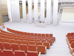 tabique móvil / de acero / para sala de conferencias