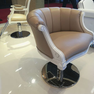sillón de peluquería de cuero artificial
