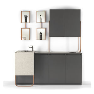 mueble con lavabo para peluquería para centro de bienestar