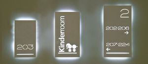 placa de señalización de orientación