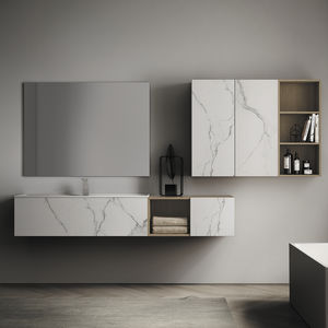 baño moderno / de cerámica / de madera / de mármol