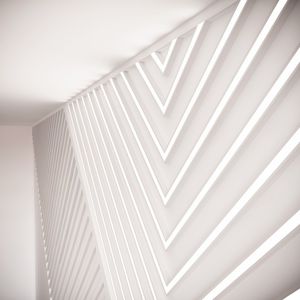 perfil de iluminación de pared