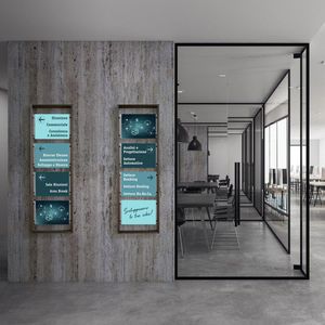 expositor de pared / multiusos / de aluminio / para hotel