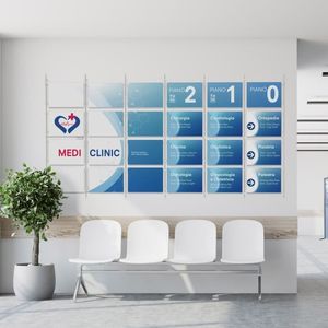 panel de señalización de pared