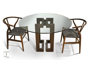 Mesa de comedor contemporánea - THASOS - GONZALO DE SALAS - de metal