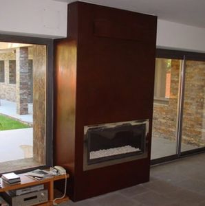 revestimiento de chimenea contemporáneo