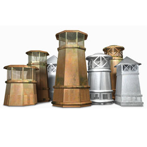 chimenea de tejado de acero