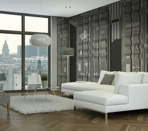 papel pintado de estilo industrial
