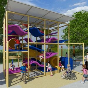 estación de juego para parque infantil