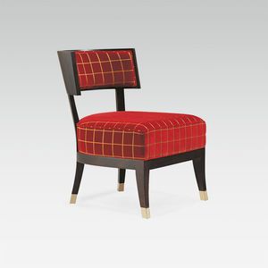 sillón bajo contemporáneo / de tejido / de haya / para el sector servicios