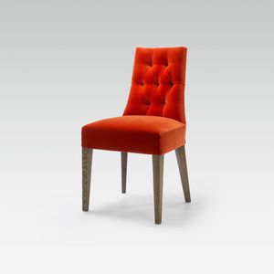 silla moderna / a medida / de tejido / de haya