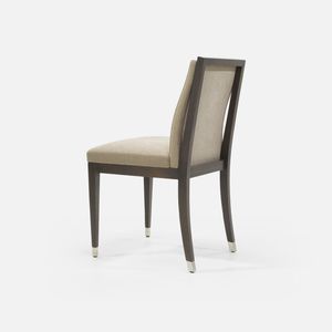silla de restaurante moderna / tapizada / de tejido / de haya