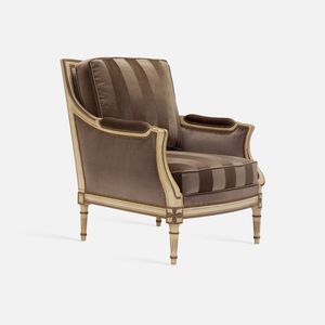 sillón Luis XVI / de haya / de tejido / Bergere