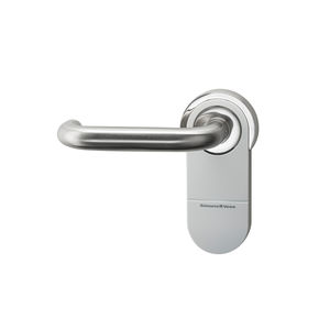 manilla para puerta / de metal / contemporánea / con cerradura integrada