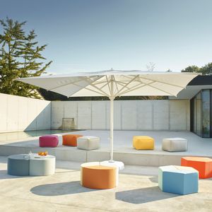sombrilla para el sector servicios / de aluminio / de poliéster / de manivela