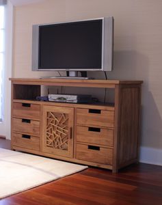 Mueble TV contemporáneo - FRM CON HIFI - MATAHATI - de madera