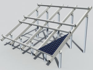 estructura de soporte en suelo