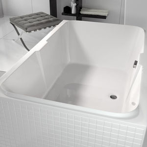 bañera de fibra acrílica / doble / de hidromasaje
