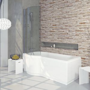mampara de bañera abatible