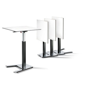 mesa alta moderna / de chapa de madera / de metal / de HPL