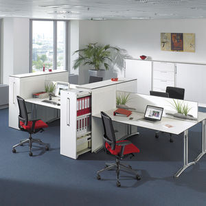 escritorio para open space / de madera / contemporáneo / para el sector servicios