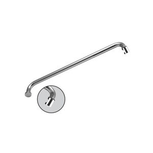 tirador de puerta con toallero / para puerta de cristal / para puerta de ducha / de acero inoxidable