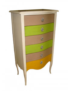 cajonera de estilo / de madera lacada