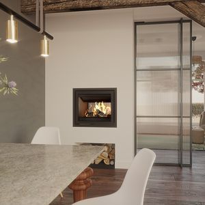 chimenea insertable de doble cara