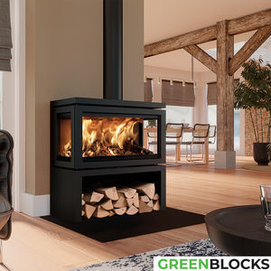 chimenea de leña