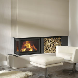 chimenea insertable de esquina
