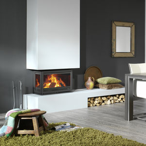chimenea insertable de 3 caras
