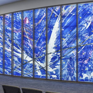 panel de vidrio soplado