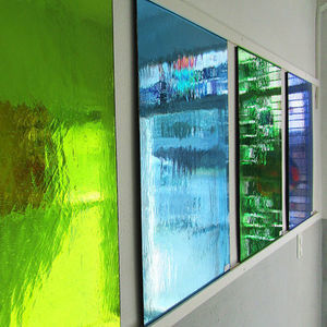 panel de vidrio soplado