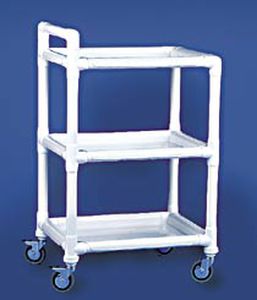 carrito de servicio / para centro sanitario / de plástico