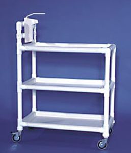 carrito de servicio / para centro sanitario / de plástico