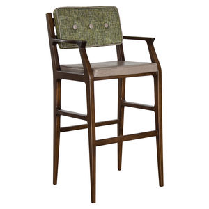 silla de bar contemporánea / tapizada / con reposabrazos / de tejido