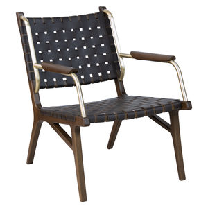 sillón contemporáneo / de tejido / de cuero / de madera