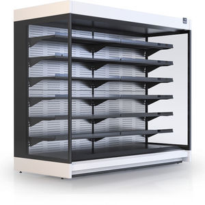 vitrina refrigerada de estantes