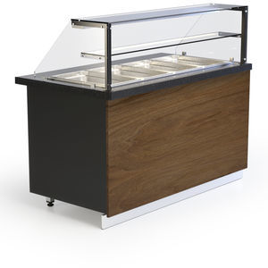 vitrina calefactada mostrador