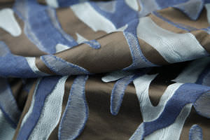 tela de tapicería / con motivos / de seda / Jacquard