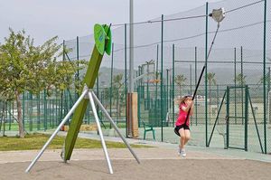 tirolina para parque infantil