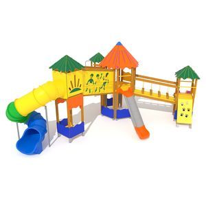 estación de juego de pino