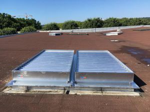 trampilla de ventilación de vidrio