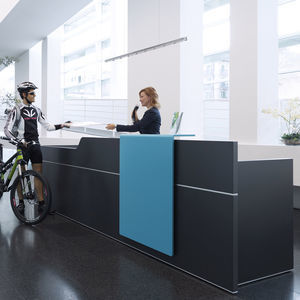 mostrador de recepción laminado