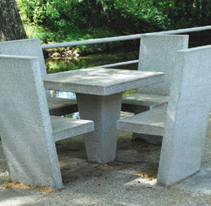 mesa de pícnic contemporánea