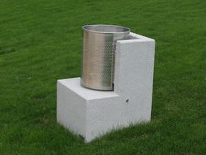 Cubo de basura público - ECO-CITIZEN - Amop Synergies - de acero COR