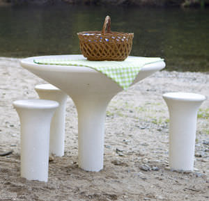 mesa de pícnic contemporánea