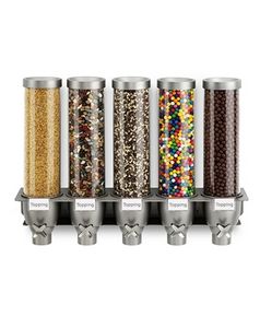 dispensador de toppings de pared